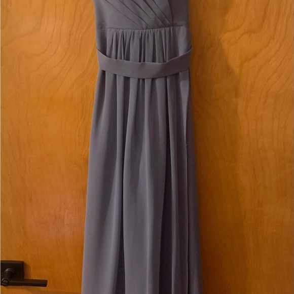 Tulle & Chantilly Dusty Blue Dress - Picture 3 of 3